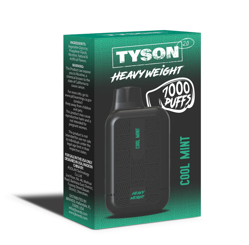 TYSON 2.0 HEAVY WEIGHT 7000 - COOL MINT - E-CIG