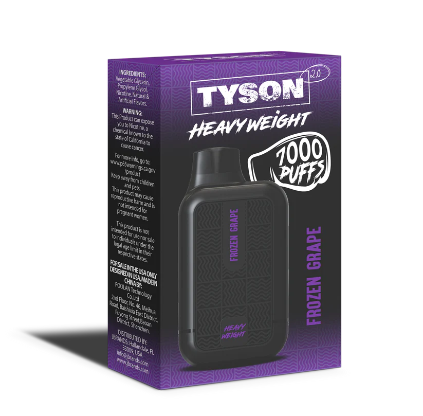 TYSON 2.0 HEAVY WEIGHT 7000 - FROZEN GRAPE - E-CIG