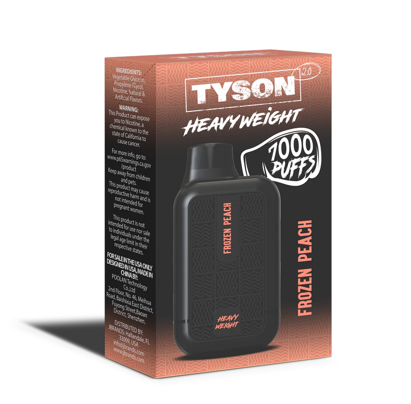 TYSON 2.0 HEAVY WEIGHT 7000 - FROZEN PEACH - E-CIG