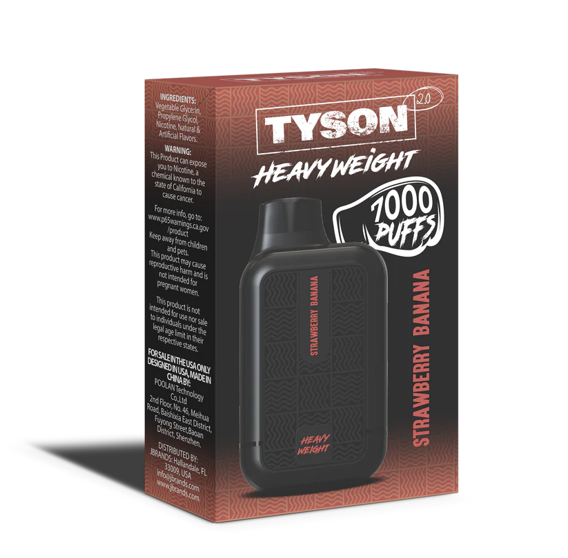 TYSON 2.0 HEAVY WEIGHT 7000 - STRAWBERRY BANANA - E-CIG