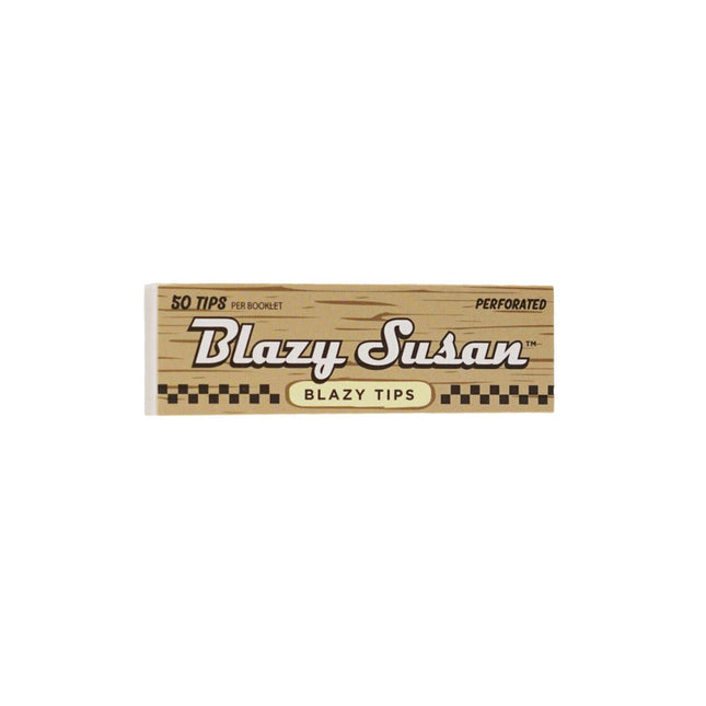 BLAZY SUSAN PERFORATED TIPS (50CT/BOOK , 25BOOK/BOX) | UNBLEACHED