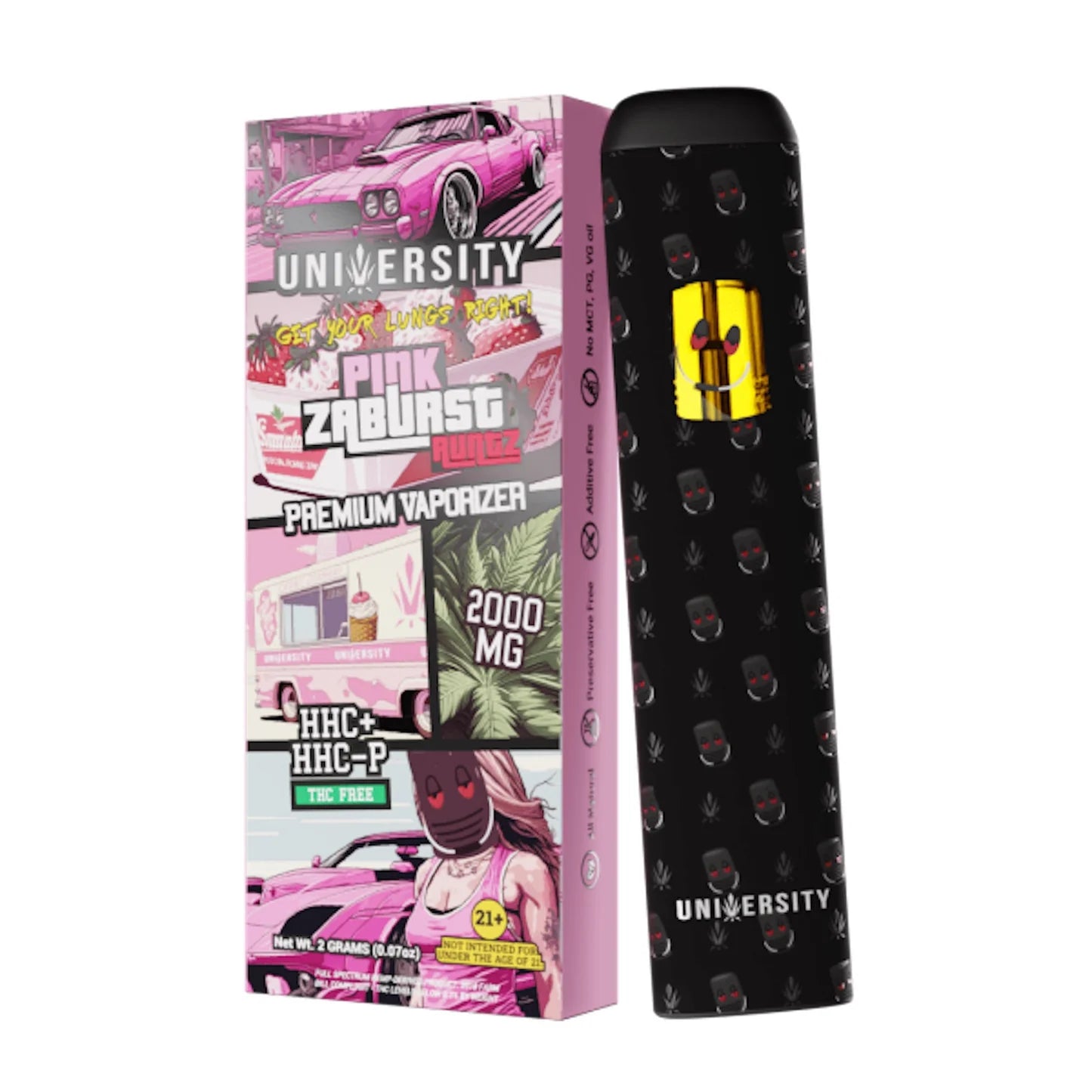UNIVERSITY 2 GRAM DISPOSABLE (HHC + HHC-P)