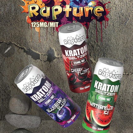RAPTURE KRATOM SELTZER 125MG 12OZ DRINK (12CT DISPLAY)
