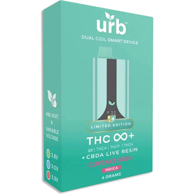 URB THC INFINITY LIMITED EDITION (D8 | THCA | THCP | THCH) + CBDA LIVE RESIN 6 GRAM DISPOSABLE