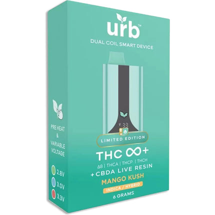 URB THC INFINITY LIMITED EDITION (D8 | THCA | THCP | THCH) + CBDA LIVE RESIN 6 GRAM DISPOSABLE