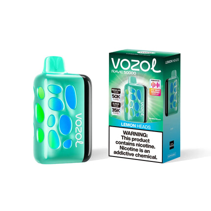 VOZOL RAVE 50K DISPOSABLE (5CT DISPLAY)