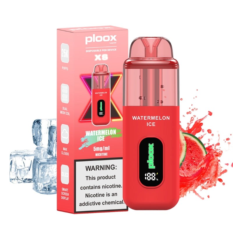 PLOOX DISPOSABLE POD 5% NIC 25000 PUFFS (5CT DISPLAY)