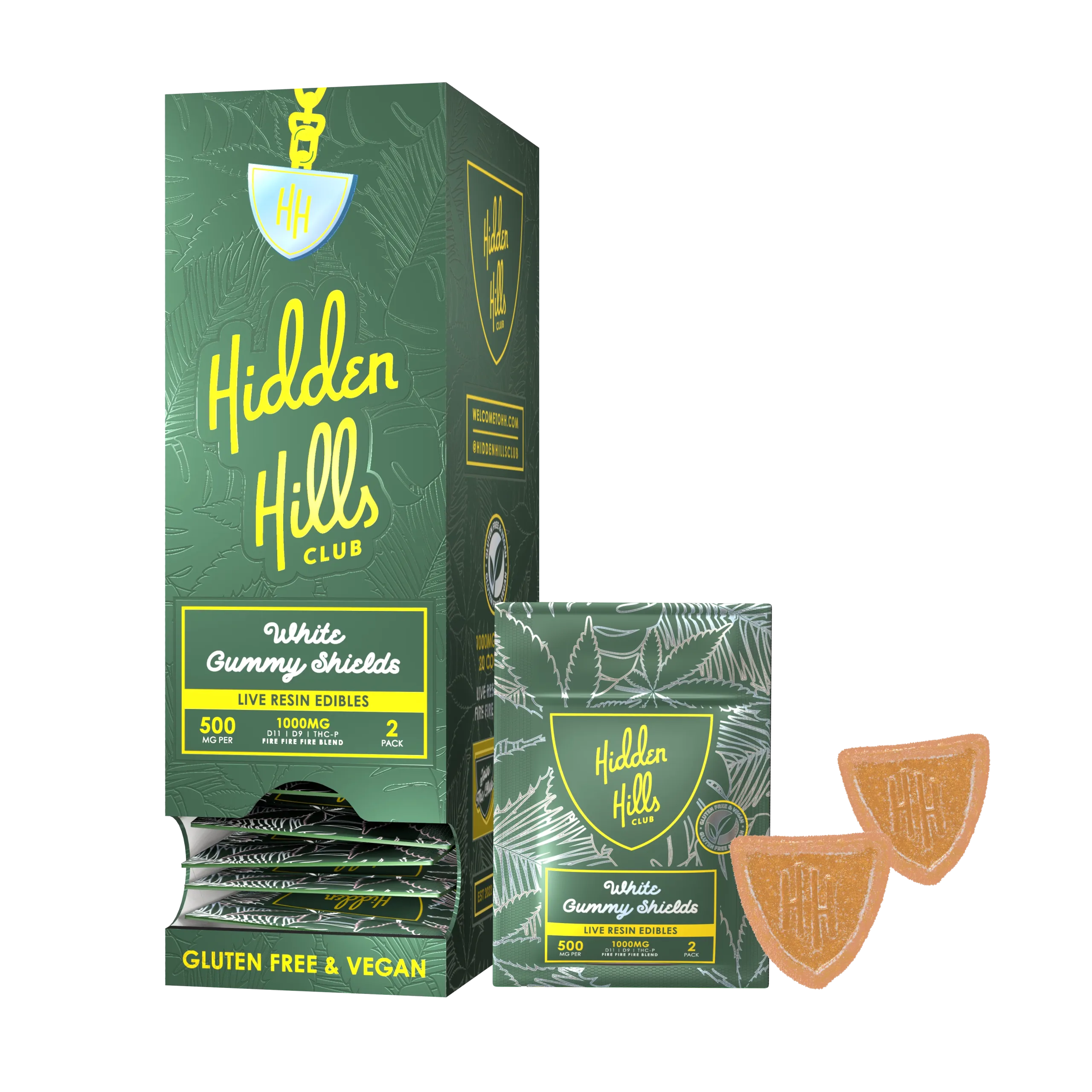 HIDDEN HILLS 1000MG FIRE FIRE FIRE BLEND GUMMY PACK (20PK/BOX)
