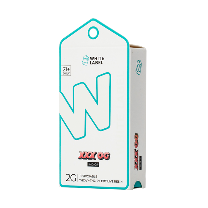 WHITE LABEL 2G THC-V + TH-P + CDT LIVE RESIN DISPOSABLE