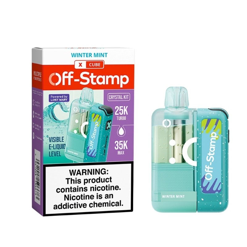 OFF STAMP X-CUBE CRYSTAL EDITION 35K POD (5CT DISPLAY) | WINTER MINT