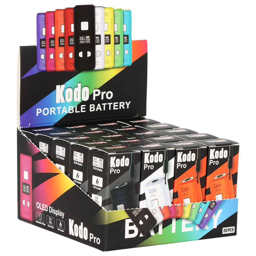 YOCAN KODO PRO BOX MOD PORTABLE BATTERY (20CT DISPLAY) | ASSORTED COLORS