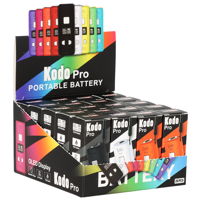 YOCAN KODO PRO BOX MOD PORTABLE BATTERY (20CT DISPLAY) | ASSORTED COLORS