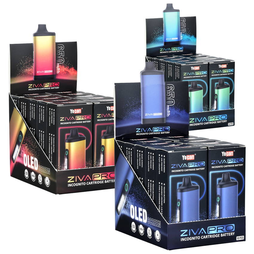 YOCAN ZIVA 2.0 BATTERY (10CT DISPLAY) | ASSORTED COLORS