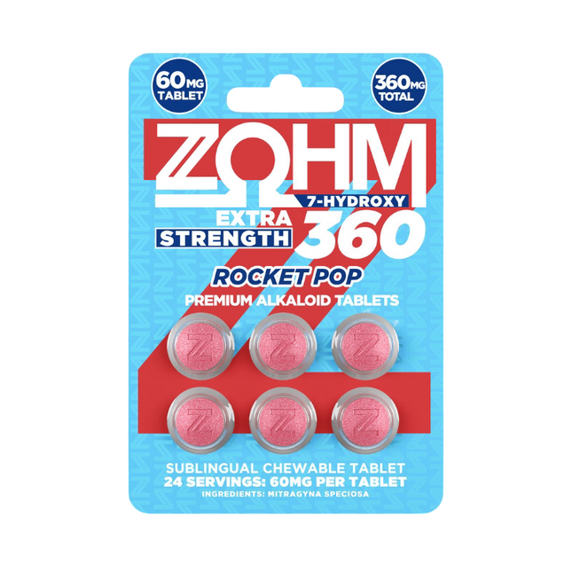 ZOHM EXTRA STRENGTH 60MG 7-HYDROXY (6CT PACK)
