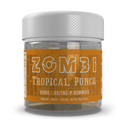 ZOMBIE 80MG D9 THCP GUMMIES (8MG/PC ,10PC/JAR)