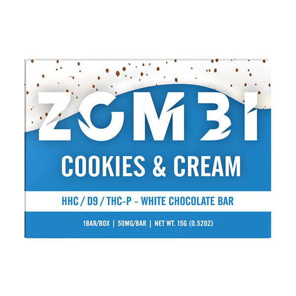 ZOMBI MINI CHOCOLATE BAR 50MG (HHC / D9 / THC-P) 30CT DISPLAY