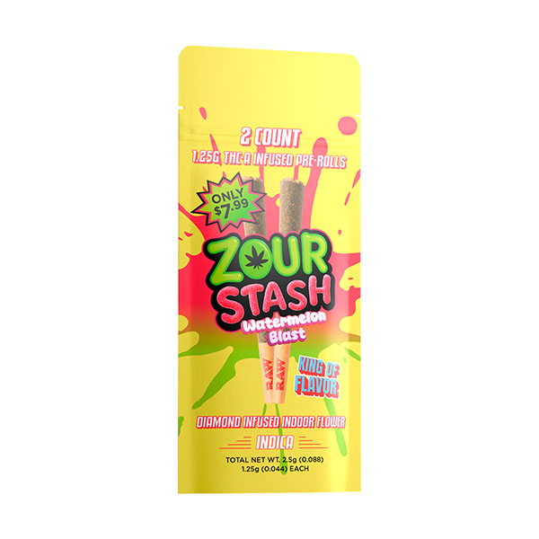 ZOUR STASH 1.25G THCA INFUSED PRE-ROLLS (2CT PACK)