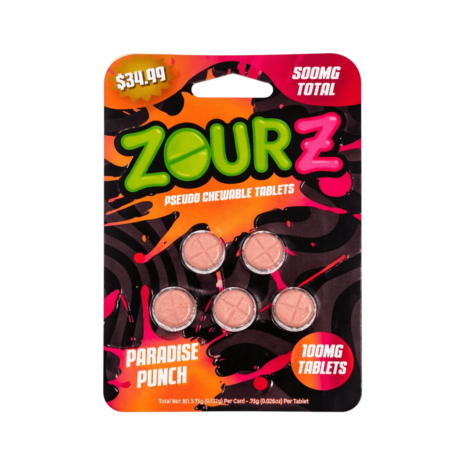ZOURZ PSEUDO 100MG TABLETS (5CT PACK) (10 PACK BOX)