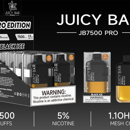 JUICY BAR 7500 PRO EDITION - BLACK ICE - E-CIG