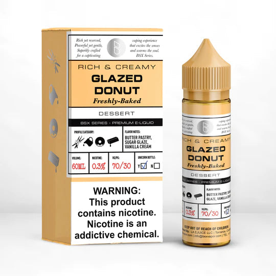BSX SERIES E-LIQUID 60ML - GLAZED DONUT 3MG - E-JUICE