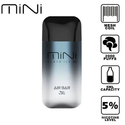 Air Bar Mini 2000 (10-Pack) - Black Ice - E-Cig