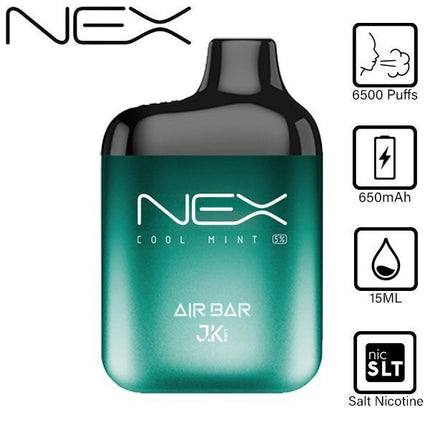 Air Bar Nex 6500 (10-Pack) - Cool Mint - E-Cig
