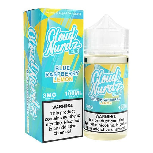 Cloud Nurdz TFN E-Juice 100ML - Blue Raspberry Lemon Iced
