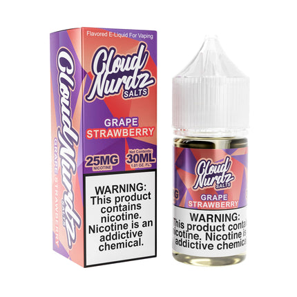 Cloud Nurdz TFN Salt E-Juice 30ML - Salt Grape Strawberry