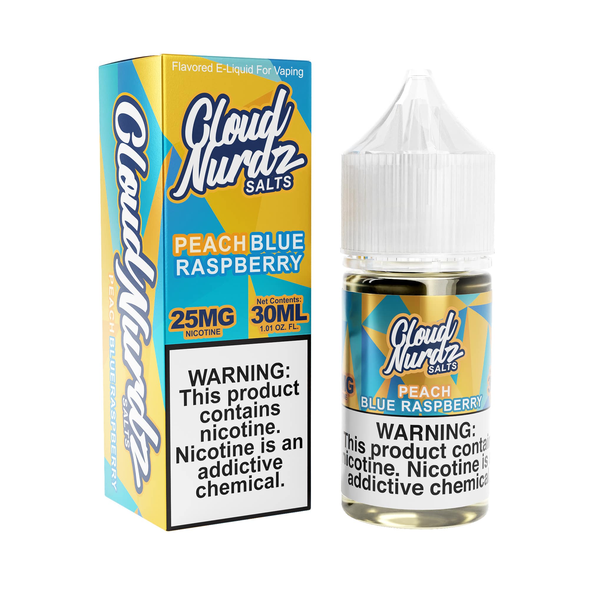 Cloud Nurdz TFN Salt E-Juice 30ML - Salt Peach Blue