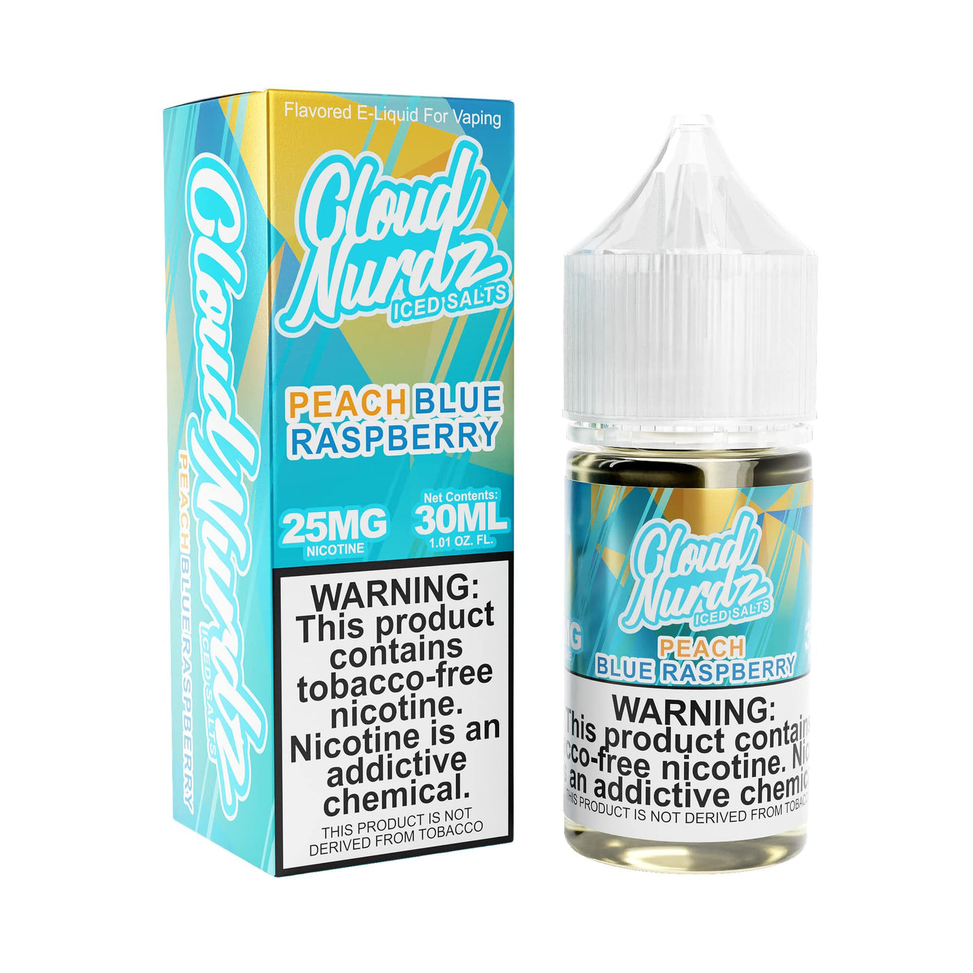 Cloud Nurdz TFN Salt E-Juice 30ML - Salt Peach Blue