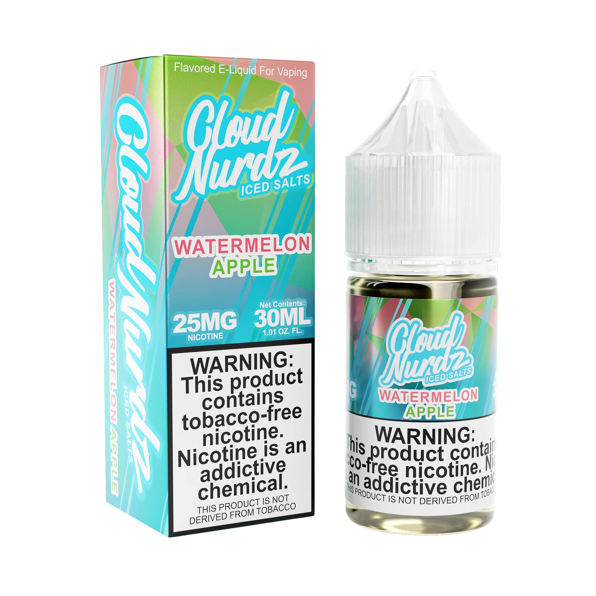 Cloud Nurdz TFN Salt E-Juice 30ML - Salt Watermelon Apple
