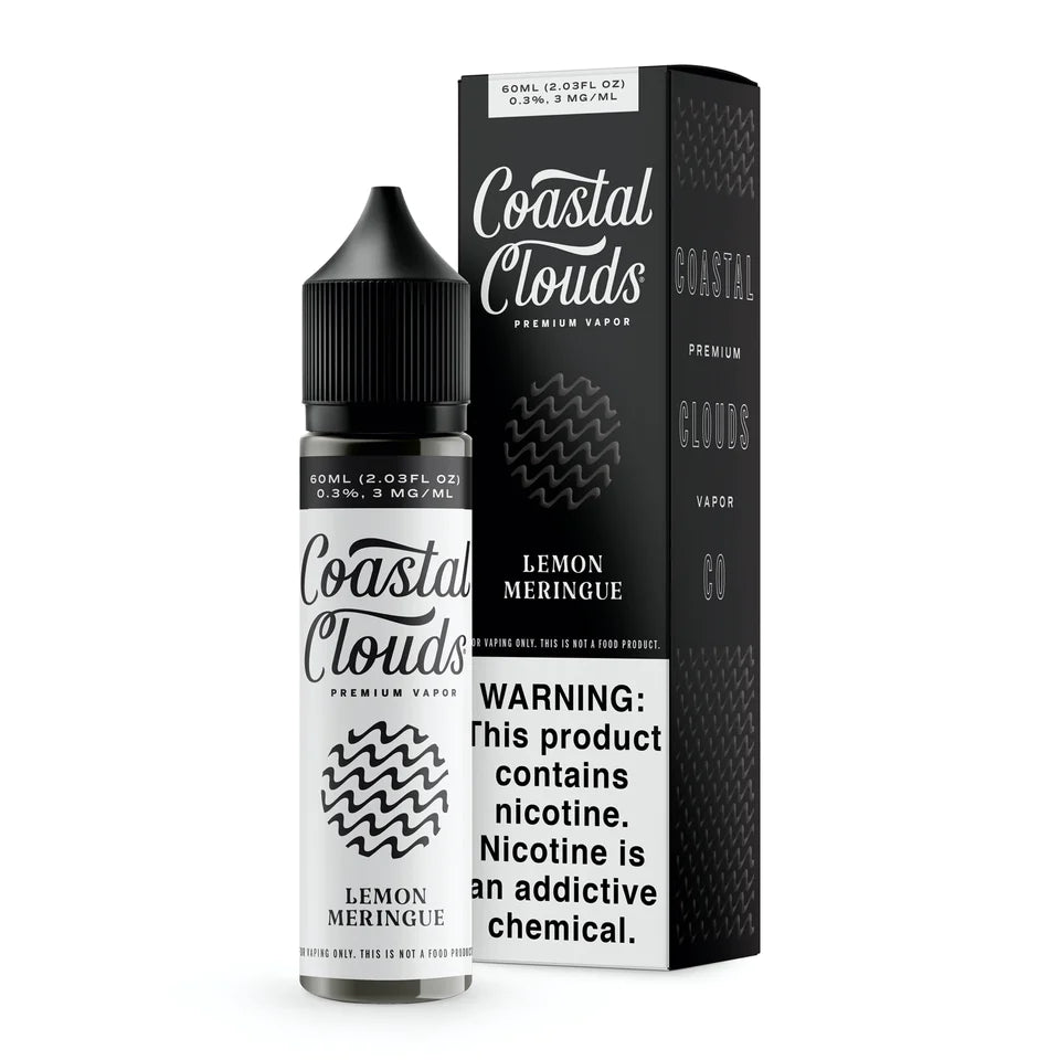 Coastal Clouds E-Juice 60ML - LEMON MERINGUE 0MG E-JUICE
