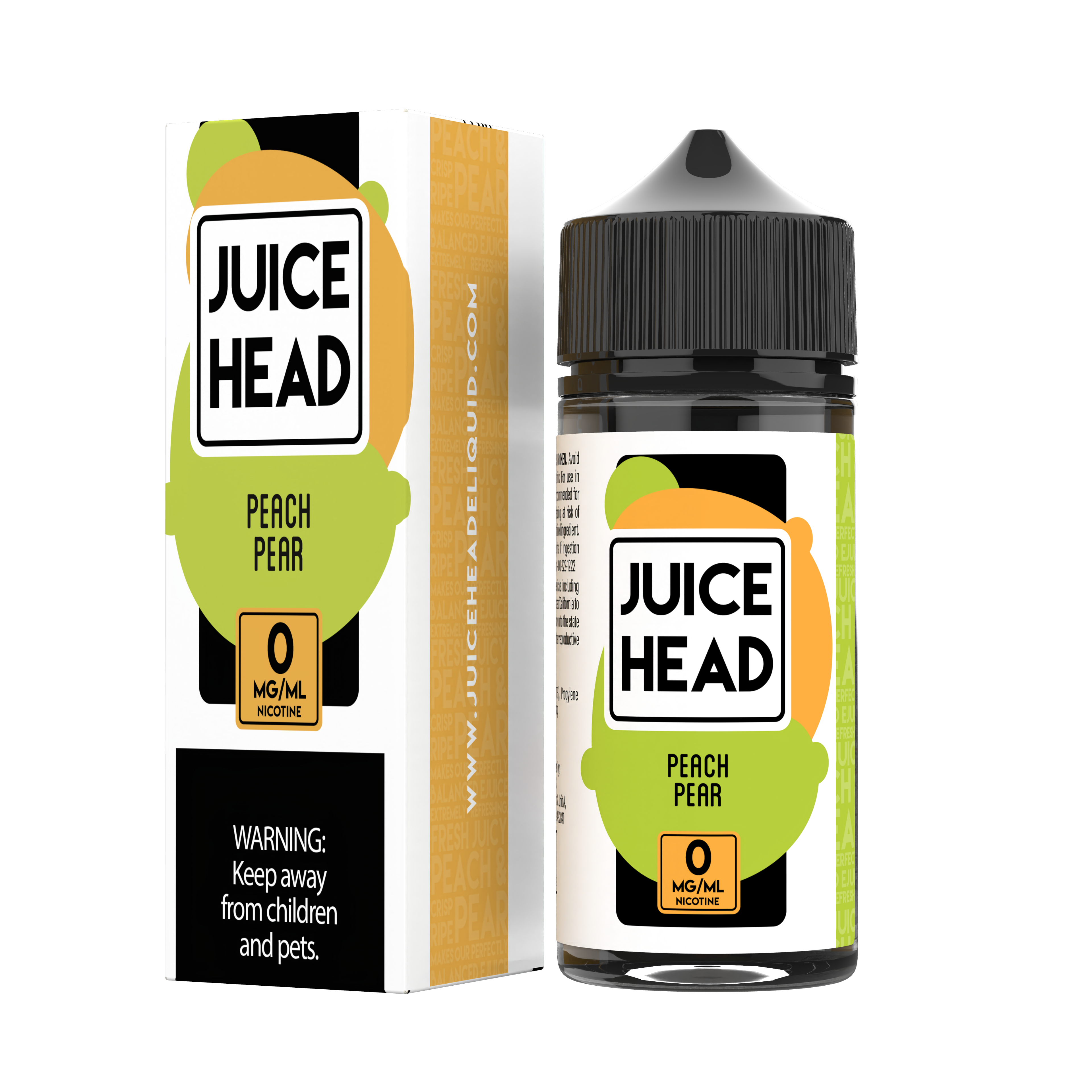 Juice Head 100ml - PEACH PEAR 0MG - E-Juice