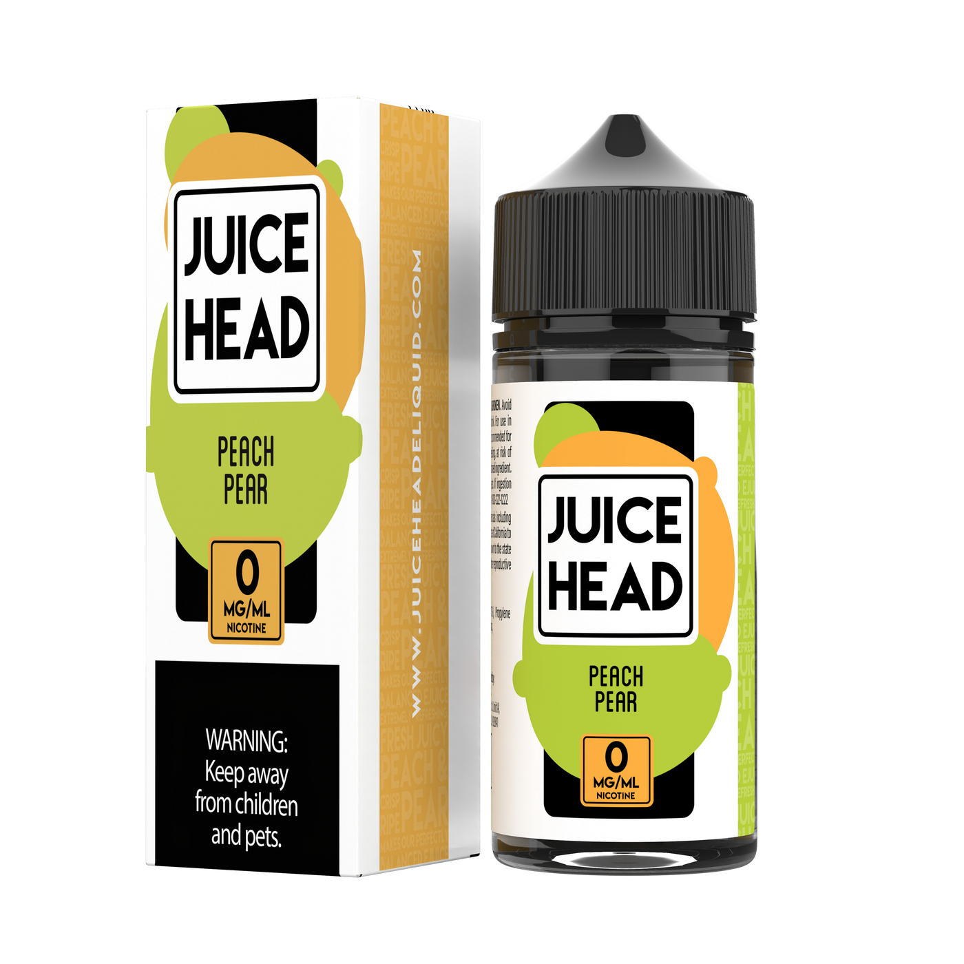 Juice Head 100ml - PEACH PEAR 0MG - E-Juice
