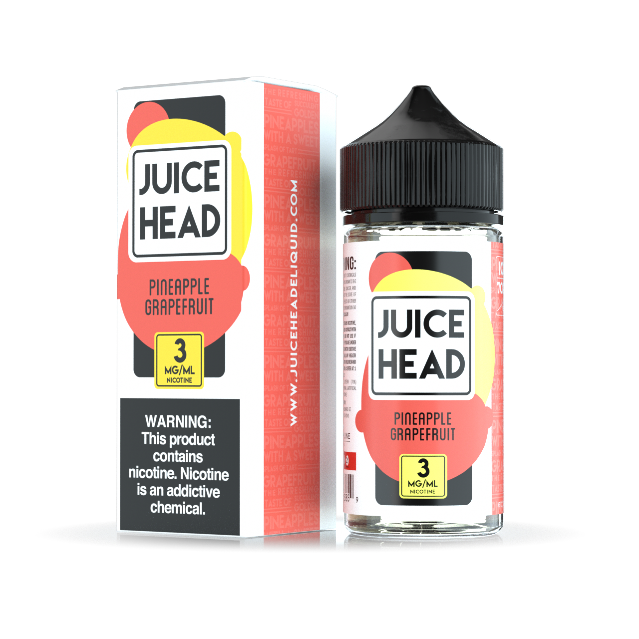 Juice Head 100ml - PINEAPPLE GRAPEFRUIT 3MG - E-Juice