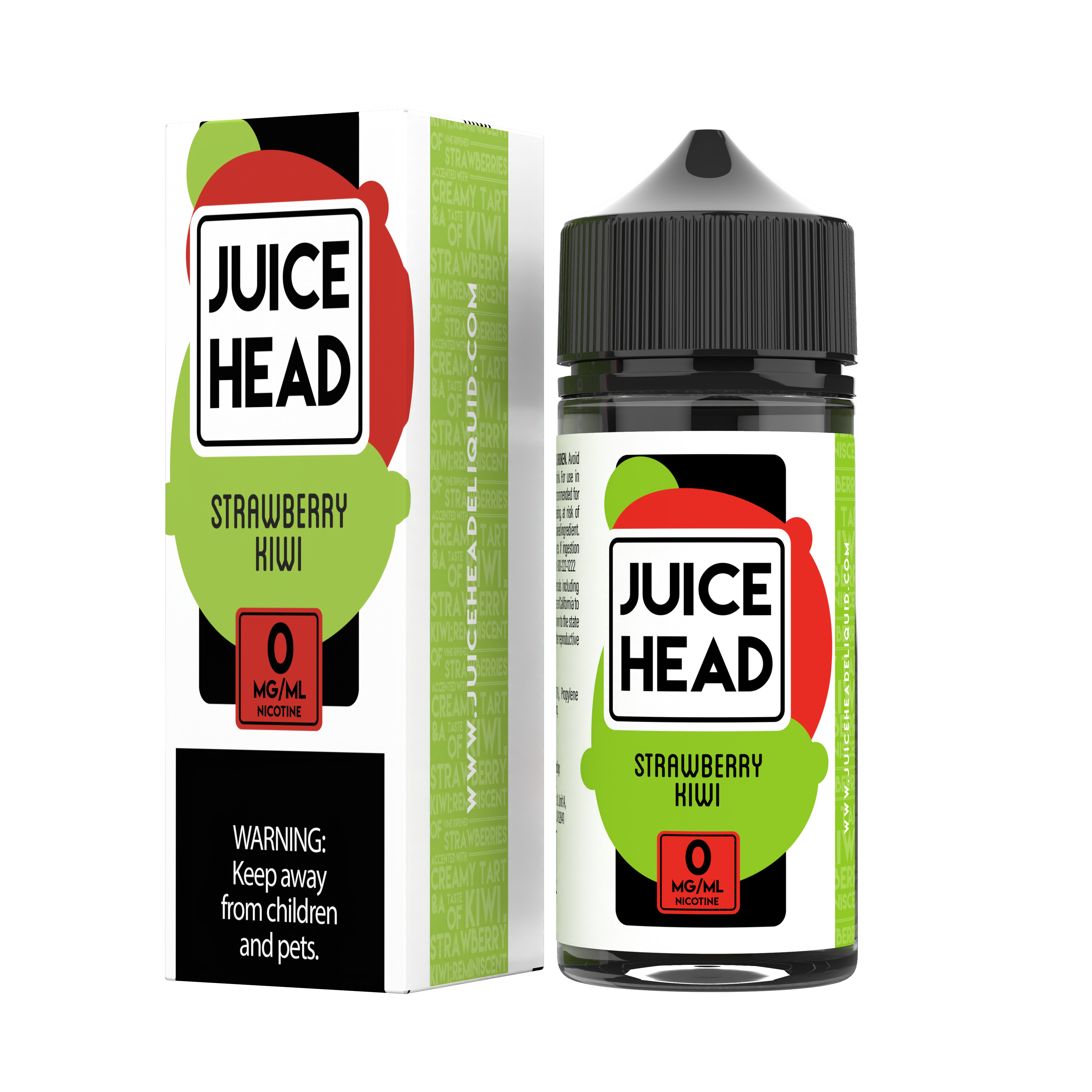 Juice Head 100ml - STRAWBERRY KIWI 0MG - E-Juice