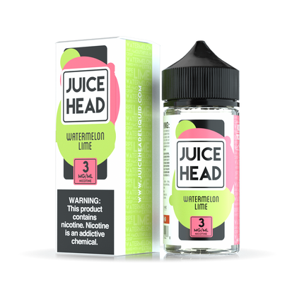 Juice Head 100ml - WATERMELON LIME 3MG - E-Juice
