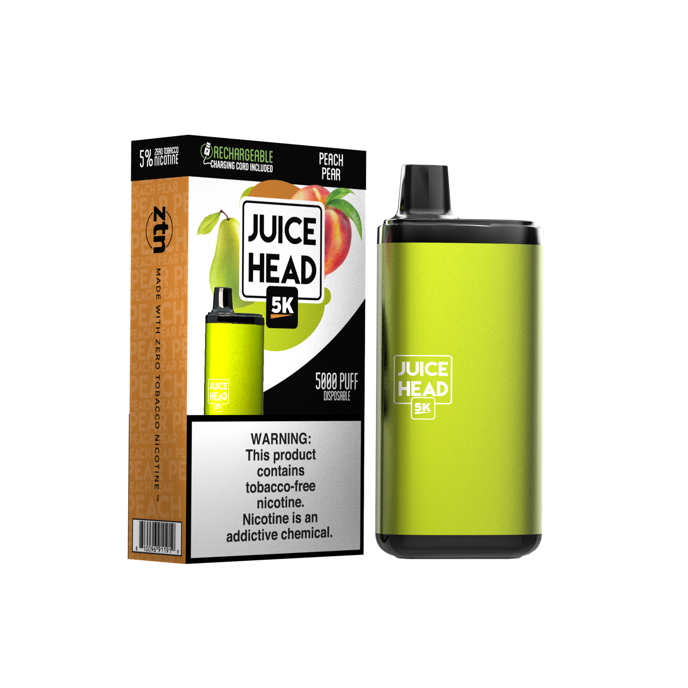 Juice Head 5K - PEACH PEAR - E-Juice