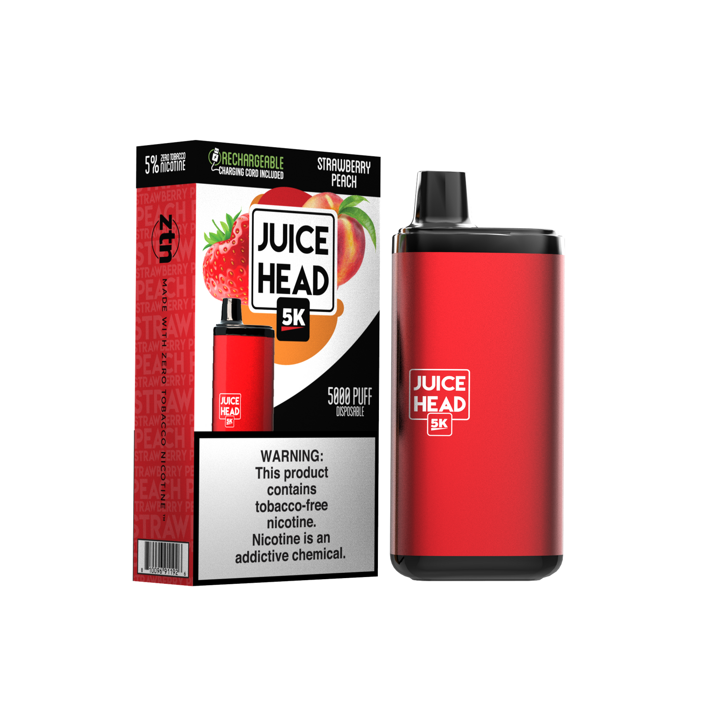Juice Head 5K - STRAWBERRY PEACH - E-Juice