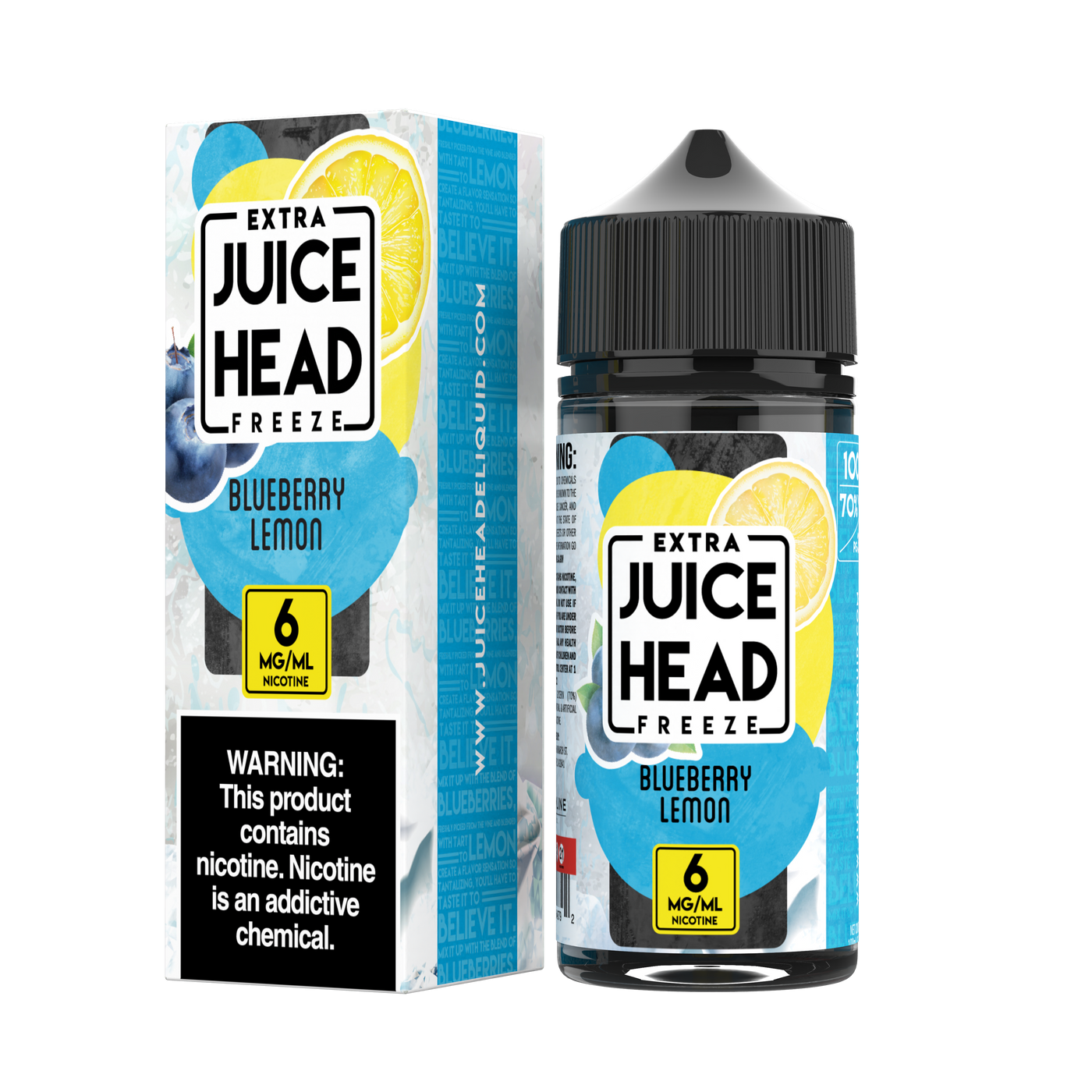 Juice Head Freeze 100ml - BLUEBERRY LEMON 6MG E-JUICE 100ML