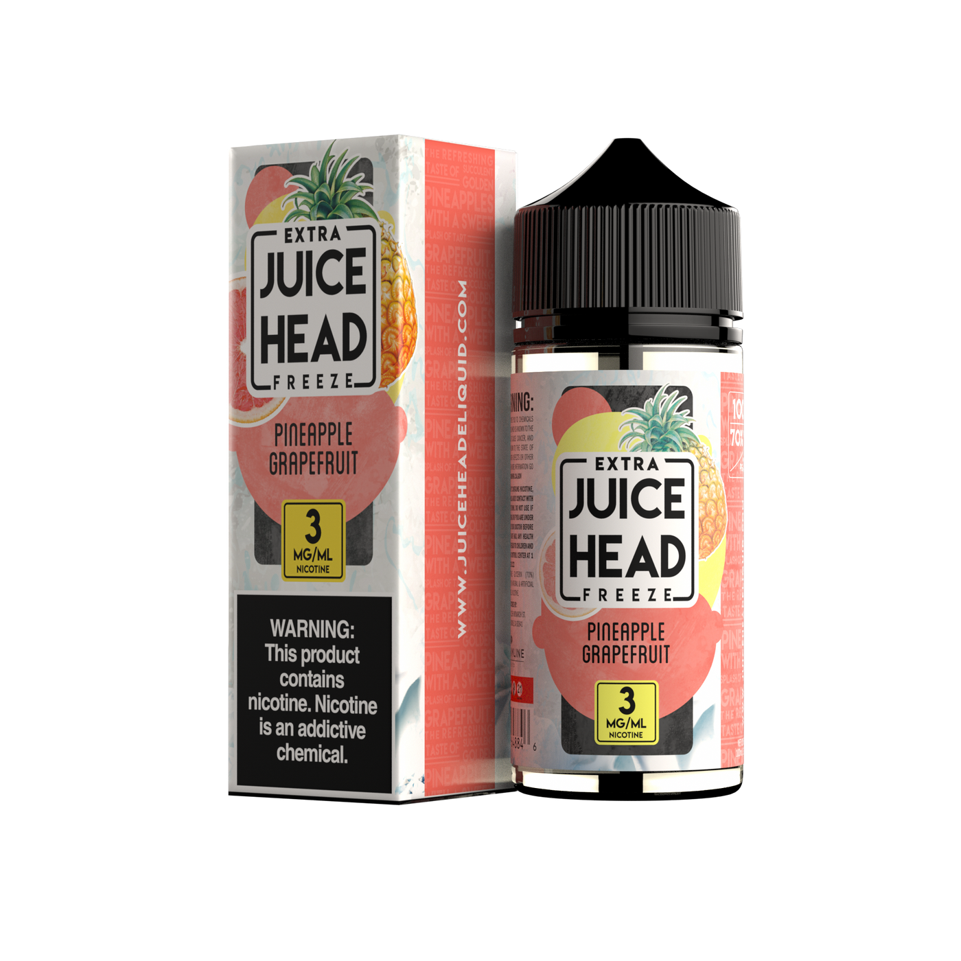 Juice Head Freeze 100ml - PINEAPPLE GRAPEFRUIT 3MG E-JUICE