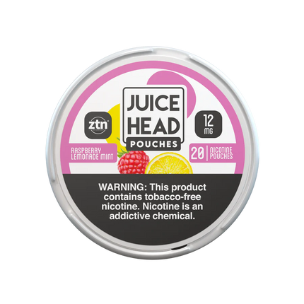 Juice Head Nicotine Pouches - 12MG | RASPBERRY LEMONADE MINT
