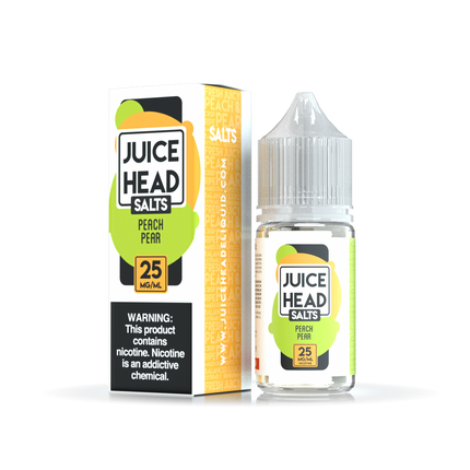 Juice Head Salt 30ml - PEACH PEAR 25MG E-JUICE 30ML -