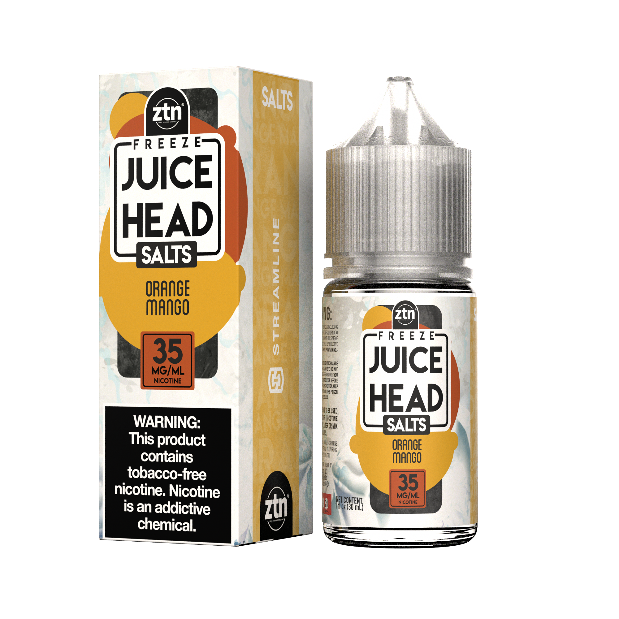 Juice Head Salt Freeze ZTN 30ml - ORANGE MANGO 35MG E-JUICE