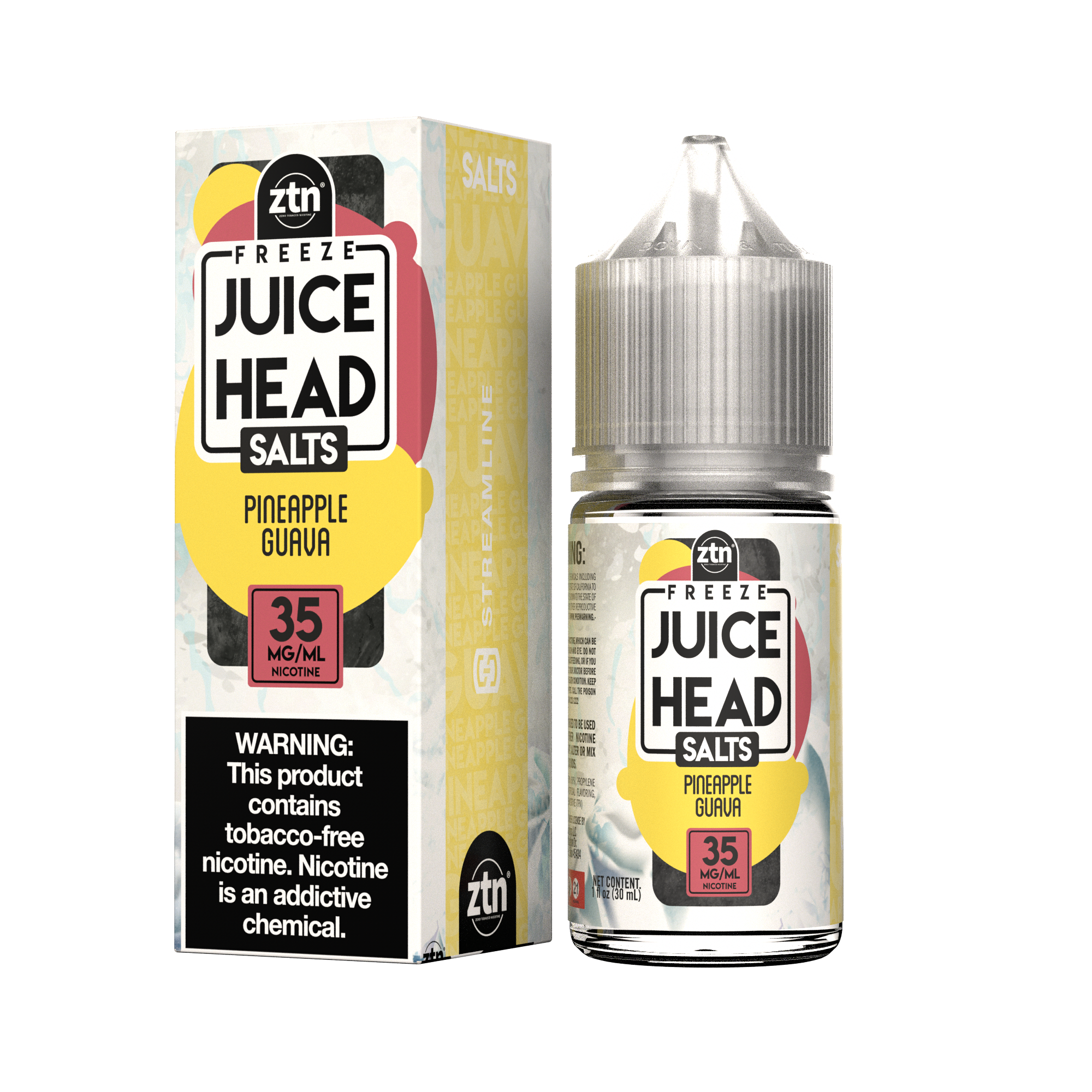 Juice Head Salt Freeze ZTN 30ml - PINEAPPLE GUAVA 35MG