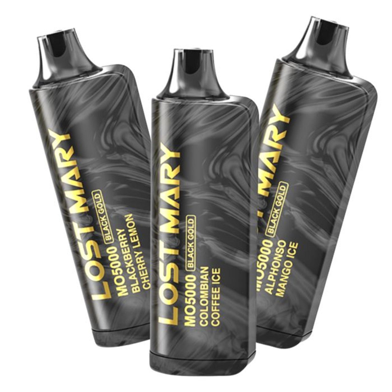 LOST MARY MO5000 BLACK GOLD EDITION 5% DISPOSABLE 5CT/DISPLAY