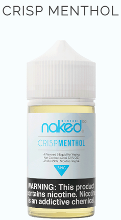Naked 100 60ML E-Liquid - CRISP MENTHOL 3MG - E-Juice