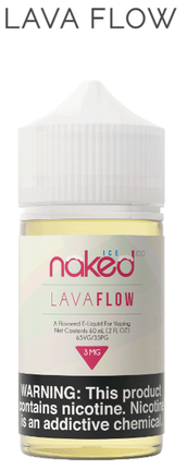 Naked 100 60ML E-Liquid - LAVA FLOW ICE 3MG - E-Juice