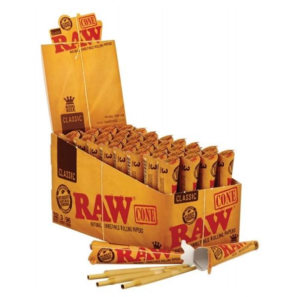 RAW ORGANIC CONE 1 1/4 32PK - Rolling Paper