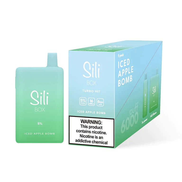 Sili 6000 (5-Pack) - Iced Apple Bomb - E-Cig